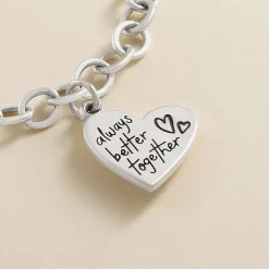 James Avery Artisan Jewelry Charms-Always Better Together Heart Charm