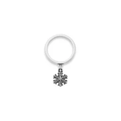 James Avery Artisan Jewelry Rings-Aspen Snow Crystal Charm Dangle Ring