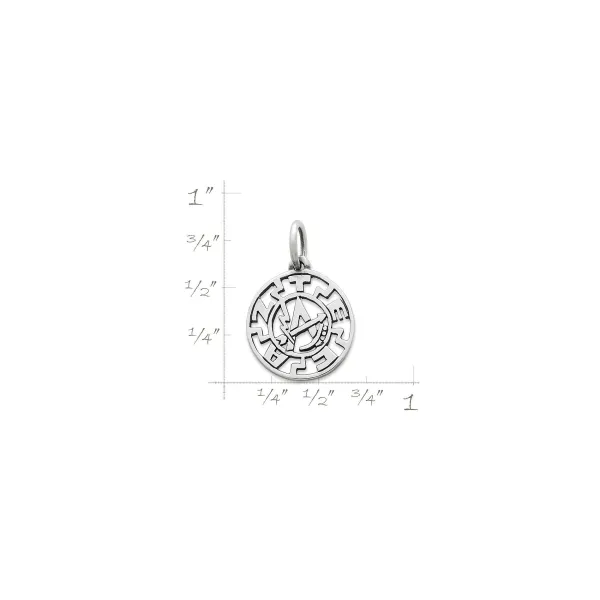 James Avery Artisan Jewelry Charms-Aztec Disk Charm