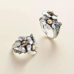 James Avery Artisan Jewelry Rings-Blossoms And Bee Ring