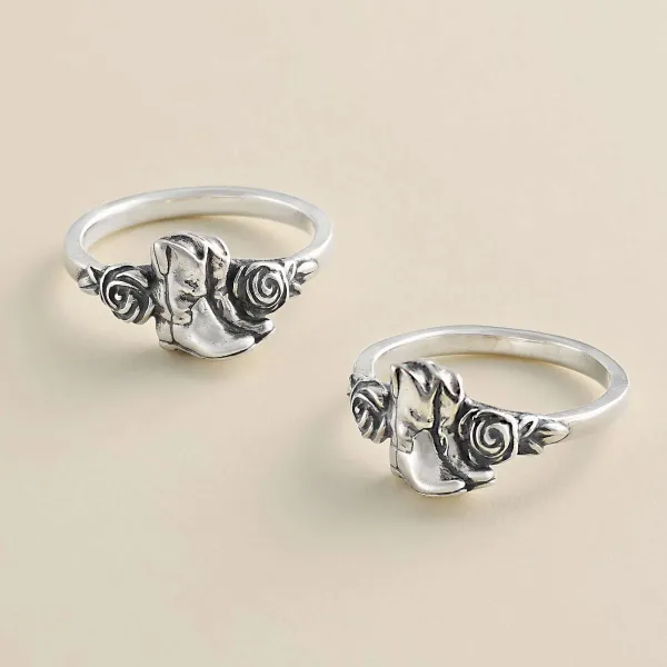 James Avery Artisan Jewelry Rings-Boots And Blooms Ring
