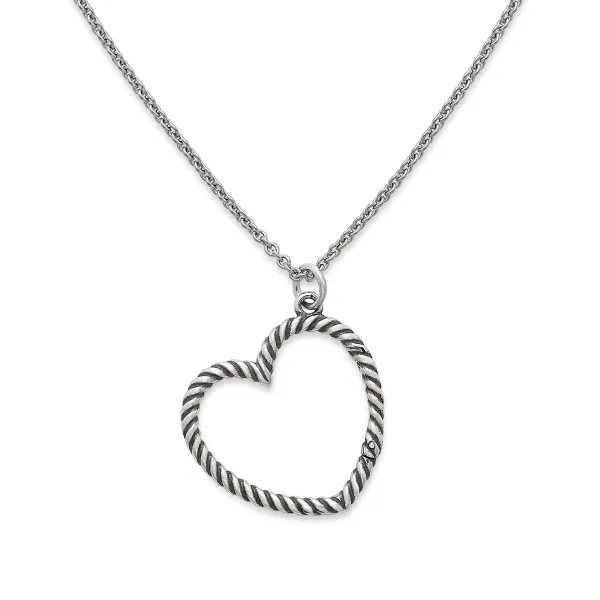 James Avery Artisan Jewelry Necklaces And Chains-Changeable Heart Charm Holder Necklace