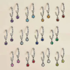 James Avery Artisan Jewelry Earrings-Cherished Birthstone Hoop Dangle Earrings