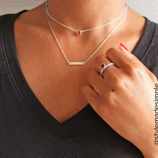 James Avery Artisan Jewelry Necklaces And Chains-Cherished Birthstone Necklace