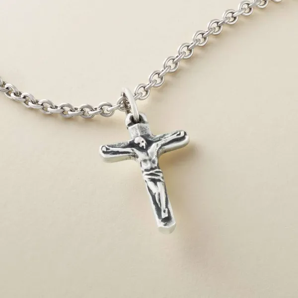 James Avery Artisan Jewelry Pendants-Chiseled Crucifix Pendant