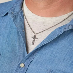 James Avery Artisan Jewelry Pendants-Chiseled Crucifix Pendant
