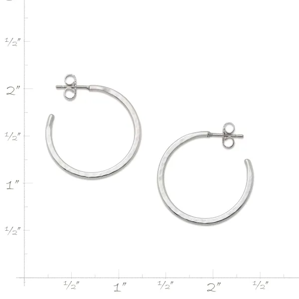 James Avery Artisan Jewelry Earrings-Classic Hammered Hoops