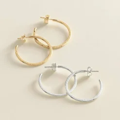 James Avery Artisan Jewelry Earrings-Classic Hammered Hoops