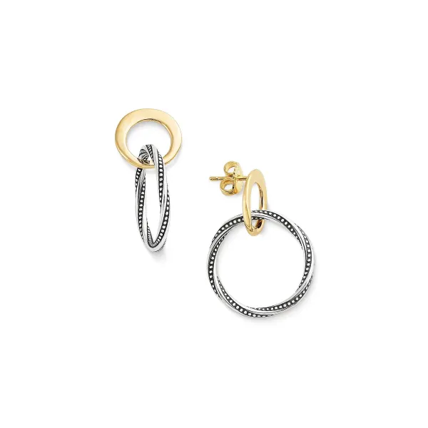 James Avery Artisan Jewelry Earrings-Connected Circles Drop Earrings