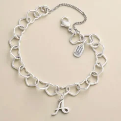 James Avery Artisan Jewelry Bracelets-Connected Hearts Charm Bracelet