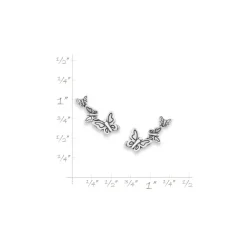 James Avery Artisan Jewelry Earrings-Dancing Butterfly Ear Climbers