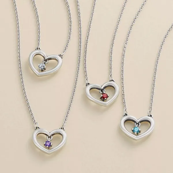 James Avery Artisan Jewelry Necklaces And Chains-Dancing Gemstone Heart Necklace