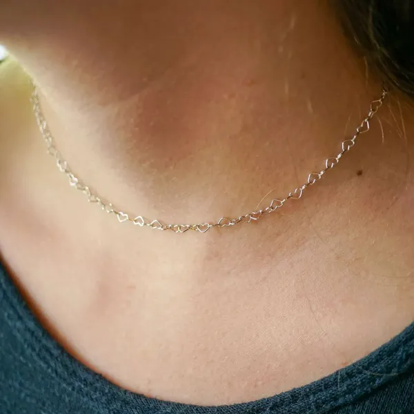 James Avery Artisan Jewelry Necklaces And Chains-Delicate Connected Hearts Chain