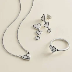 James Avery Artisan Jewelry Rings-Delicate Heart Initial Ring