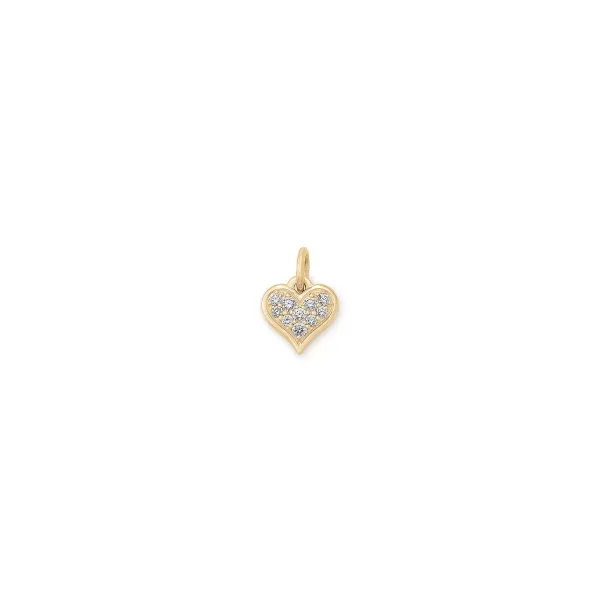 James Avery Artisan Jewelry Pendants-Delicate Pave Diamond Heart Pendant
