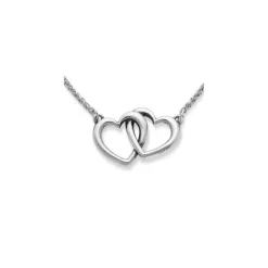 James Avery Artisan Jewelry Necklaces And Chains-Double Heart Linked Necklace