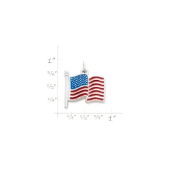 James Avery Artisan Jewelry Charms-Enamel American Flag Charm