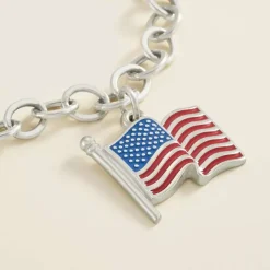 James Avery Artisan Jewelry Charms-Enamel American Flag Charm