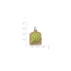 James Avery Artisan Jewelry Charms-Enamel Avocado Toast Charm