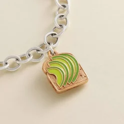 James Avery Artisan Jewelry Charms-Enamel Avocado Toast Charm