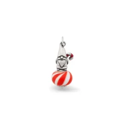 James Avery Artisan Jewelry Charms-Enamel Christmas Gnome Art Glass Charm