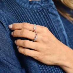 James Avery Artisan Jewelry Rings-Enamel Connected Stars Ring