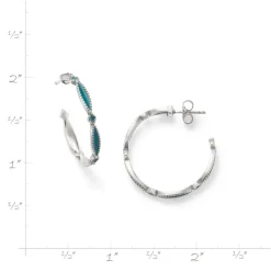 James Avery Artisan Jewelry Earrings-Enamel Cordoba Hoops