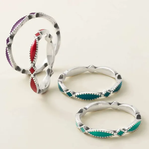 James Avery Artisan Jewelry Rings-Enamel Cordoba Stacker Ring