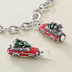 James Avery Artisan Jewelry Charms-Enamel Family Christmas Tree Charm