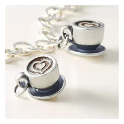 James Avery Artisan Jewelry Charms-Enamel Latte Love Charm