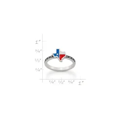 James Avery Artisan Jewelry Rings-Enamel Lone Star State Ring