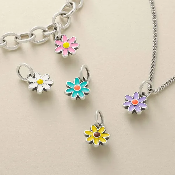 James Avery Artisan Jewelry Charms-Enamel Mini Flower Charm