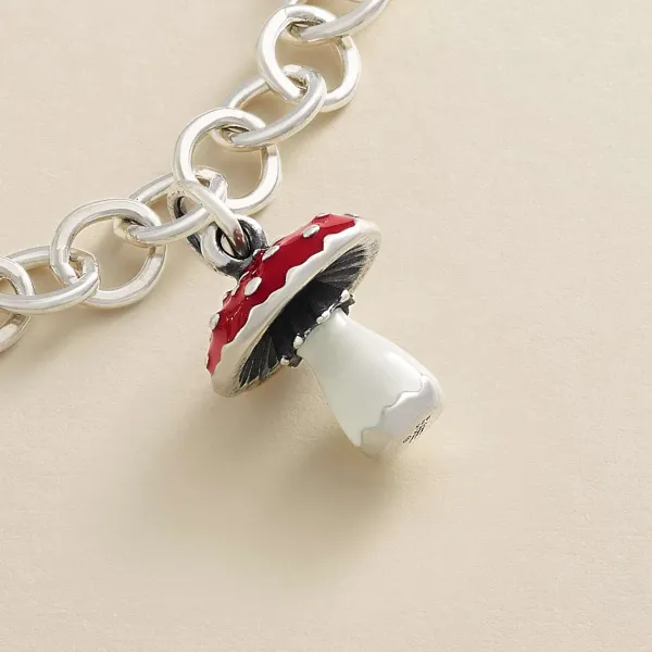 James Avery Artisan Jewelry Charms-Enamel Mushroom Charm