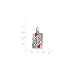 James Avery Artisan Jewelry Charms-Enamel Queen Of Hearts Charm