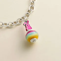 James Avery Artisan Jewelry Charms-Enamel Sweet Bunny Art Glass Charm
