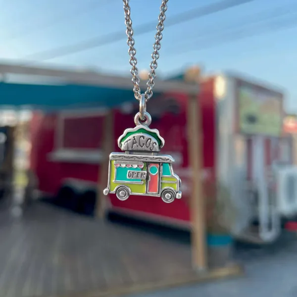 James Avery Artisan Jewelry Charms-Enamel Taco Truck Charm