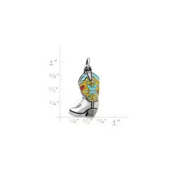 James Avery Artisan Jewelry Charms-Enamel Western Boot Charm