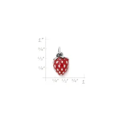 James Avery Artisan Jewelry Charms-Enamel Wild Strawberry Charm