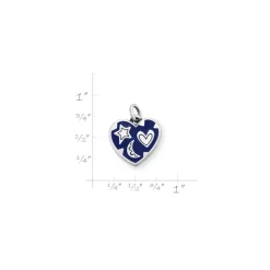 James Avery Artisan Jewelry Charms-Enamel Written In The Stars Heart Charm