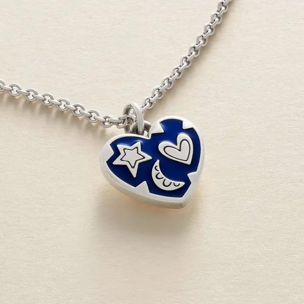 James Avery Artisan Jewelry Charms-Enamel Written In The Stars Heart Charm