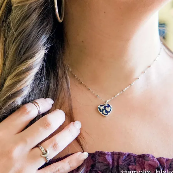 James Avery Artisan Jewelry Charms-Enamel Written In The Stars Heart Charm