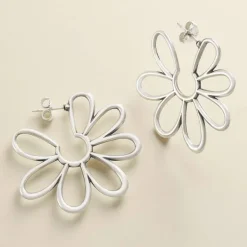 James Avery Artisan Jewelry Earrings-Floral Hoops