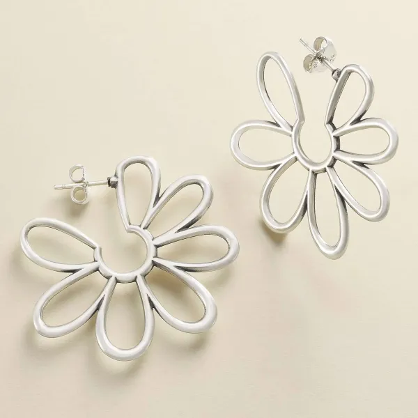 James Avery Artisan Jewelry Earrings-Floral Hoops