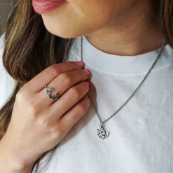 James Avery Artisan Jewelry Charms-Floral Horseshoe Charm