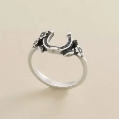 James Avery Artisan Jewelry Rings-Floral Horseshoe Ring