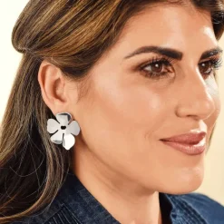 James Avery Artisan Jewelry Earrings-Floral Silhouette Earrings