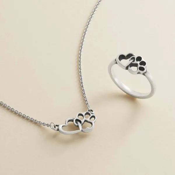 James Avery Artisan Jewelry Rings-Furry Friends Heart Ring