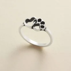 James Avery Artisan Jewelry Rings-Furry Friends Heart Ring