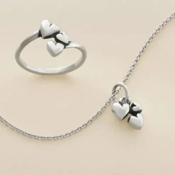 James Avery Artisan Jewelry Charms-Gathered Hearts Charm