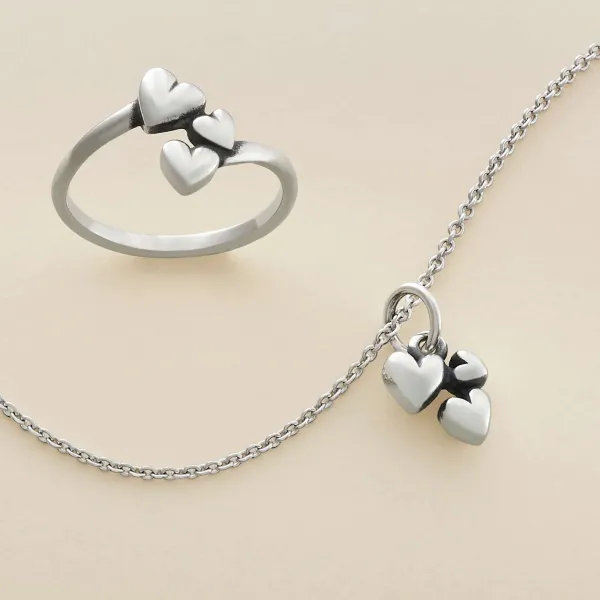 James Avery Artisan Jewelry Charms-Gathered Hearts Charm